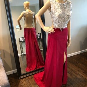 Beautiful red prom dress